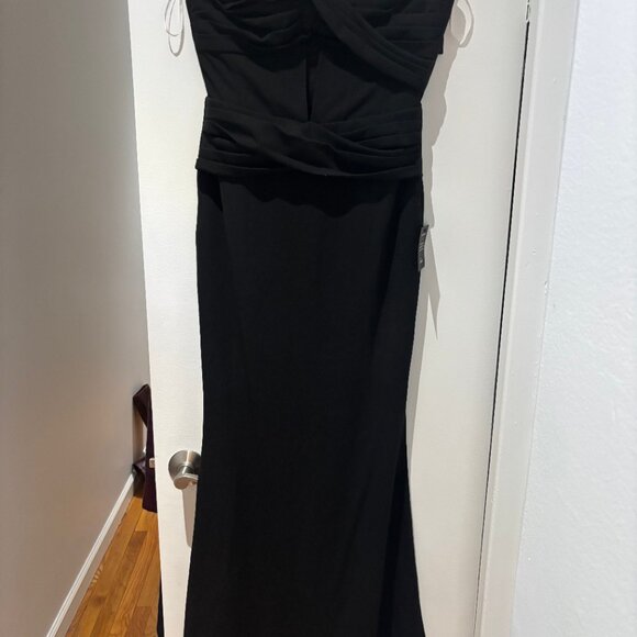 Lulus Elegant Finesse Black Pleated Cutout Maxi Dress - Size M - Picture 5 of 6